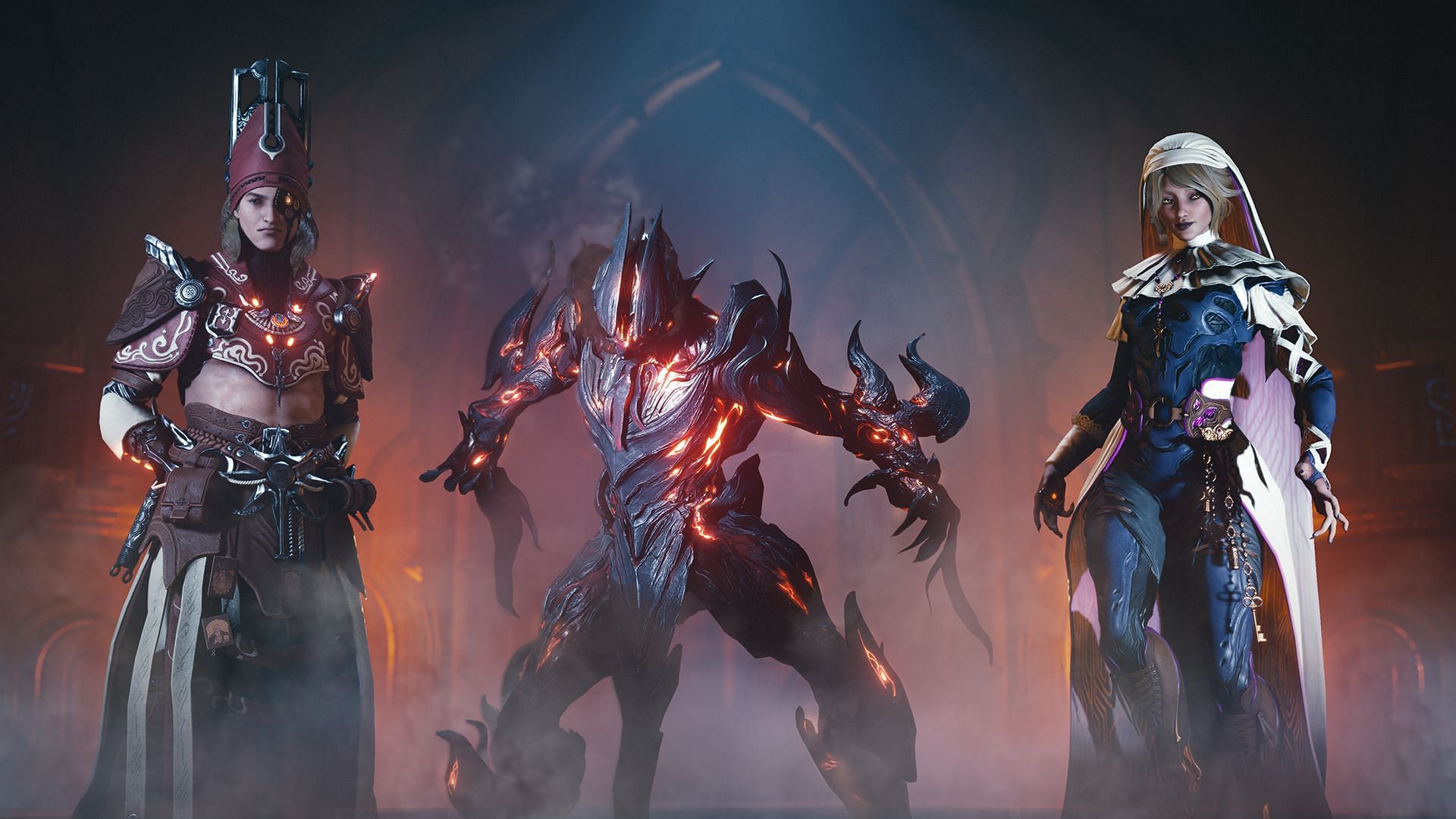 Warframe Devil's Triad cast (Image via Digital Extremes)